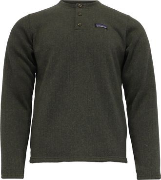 Patagonia Ribbed-Knit Sweater in Olive Polyester