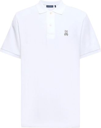 Psycho Bunny Polo con applicazione - Bianco