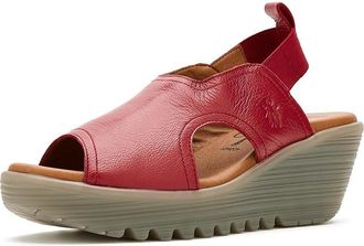 FLY London Liku426fly Womens Sandals Lipstick Red : EU 41 (US Womens 10-10.5) M, Leather