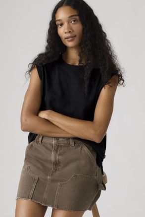 Levi's Boxy Tank Top - Donna - XS - Nero / Anthracite Night