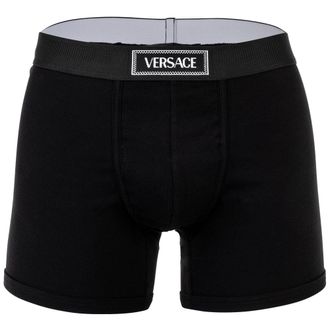 Versace Trunk Tex Geribde Katoenen Boxershort