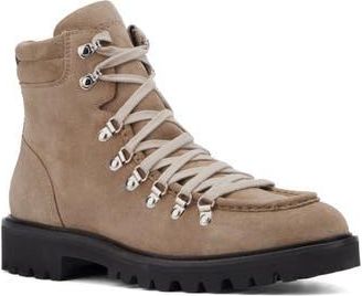 Aquatalia Gustavo Zip Combat Boot in Warm Taupe at Nordstrom Rack, Size 11.5