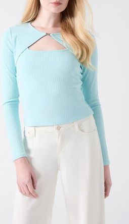 Guess Wren Cutout Rib Tank & Shrug in Navy at Nordstrom, Size Medium