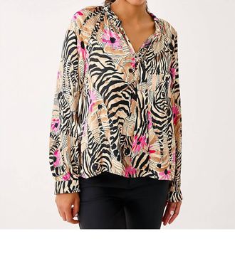 Lilly Pulitzer Alinta Long Sleeve Top In Rutabaga El Morocco
