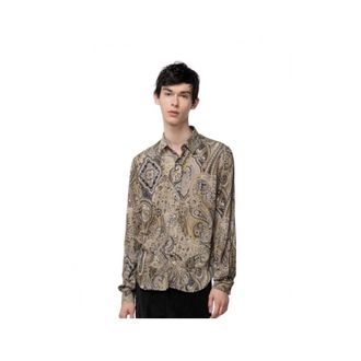 Ga&euml;lle Paris Heren, Overhemden, Beige, Maat: XS