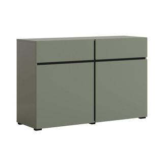Petits Meubles Buf&eacute; 2 puertas 2 cajones paneles laminados verde