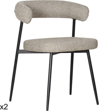 Happy Garden Pack de 2 sillas de tela verde jaspeado