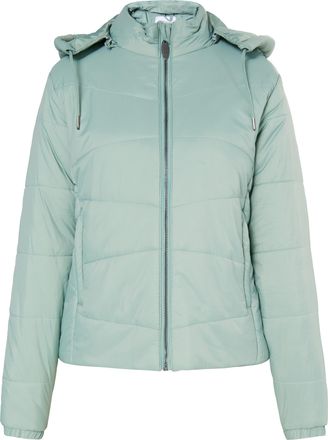Usha licht gewatteerd jack Dames Muntgroen