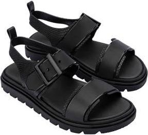 Melissa Connection Papete Sandal in Black at Nordstrom Rack, Size 10