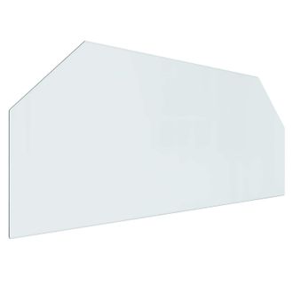 vidaXL Placa De Vidrio Para Chimenea Transparente 120 X 50 Cm Cristal Vidaxl