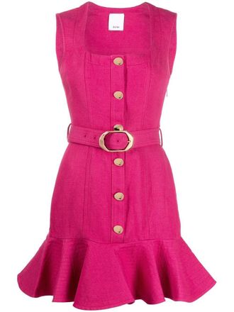 Acler Abito corto con cintura - Rosa