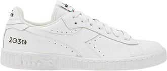 Diadora Witte Sneakers Game L Low - Dames - Sneakers - Wit - 40 EU - Leer - Schoenen