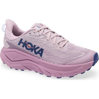 Hoka One One Challenger 8 GTX Gore-Tex Waterproof Trail Running Shoe in Fragrant Lilac /Berry Mauve at Nordstrom, Size 10.5