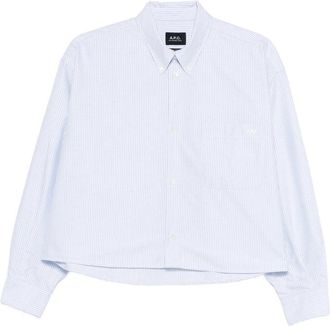 A.P.C. A. P.C.-Camicie Bianco, Blu-Donna