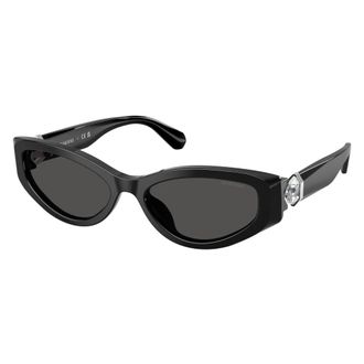 Swarovski Sk6045U Zonnebril - Dames - Accessoires - Zwart - Maat: 55 MM