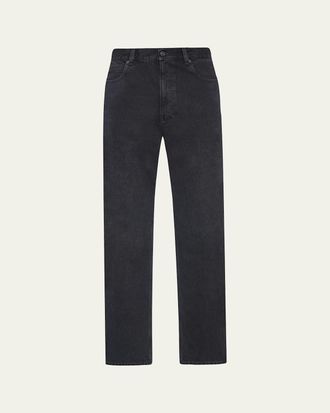 The Row Mens Vanya Mid-Rise Wide-Leg Jeans