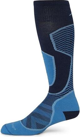 Darn Tough Outer Limits OTC Lightweight with Cushion w/ Padded Shin Mens Crew Cut Socks Shoes Cobalt : XL (US 12.5-14.5)