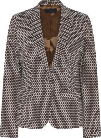 C.Ro 3769-Chain Blazer - Dames - Blazers - Bruin - XS - Leer - Jassen