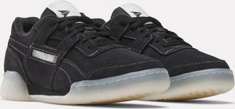 Reebok Classic Trainingsschuh REEBOK CLASSIC WORKOUT PLUS, Gr. 37,5, schwarz, chalk, alabaster, Leder, Schuhe Trainingsschuh