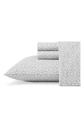 Marimekko Pikkuinen Unikko Floral Sheet Set in Grey at Nordstrom, Size Queen