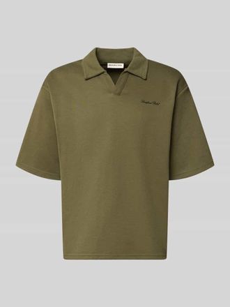 Redefined Rebel Regular Fit Poloshirt mit Logo Modell Eddie in Oliv, Gr&ouml;&szlig;e XXL