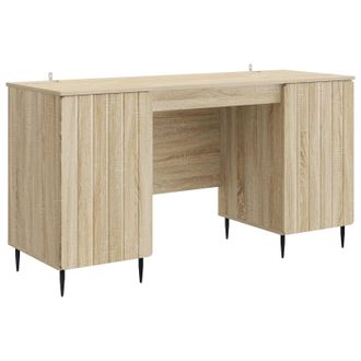 vidaXL Escritorio Roble Sonoma 142,5 X 50 X 75 Cm Madera De Ingenier&iacute;a Vidaxl