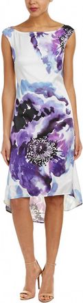 Trina Turk Pacific Heights Peony High Low Kindered Dress In Purple