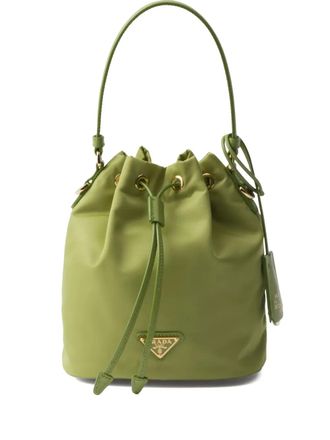 Prada Mini Re-Edition 1978 bucket-tas - Groen