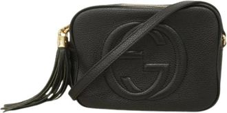 Gucci Pre-owned Cross Body Bags, female, Black, Size: ONE SIZE Pre-owned Vintage Shoulder Bag