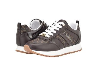 Calvin Klein Carlla Womens Shoes Medium Brown Logo : 8.5 M, Synthetic