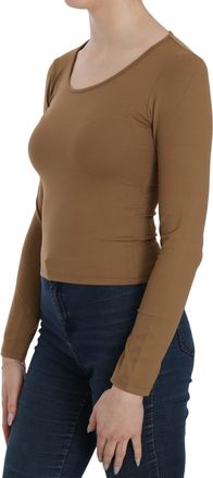 Gianfranco Ferre Long Round Neck Sleeve Fitted Shirt Tops Womens Blouse