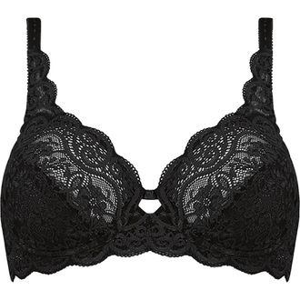 Triumph Amourette 300 Minimizer Bra in Black at Nordstrom, Size 42Dd