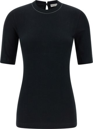 Brunello Cucinelli Monile Maglioni Nero-Donna