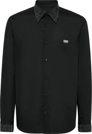 Philipp Plein Overhemden, Heren, Zwart, 3Xl, Casual Shirts