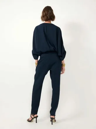 Barbara Bui Wide-Leg Fluid Jumpsuit - Navy