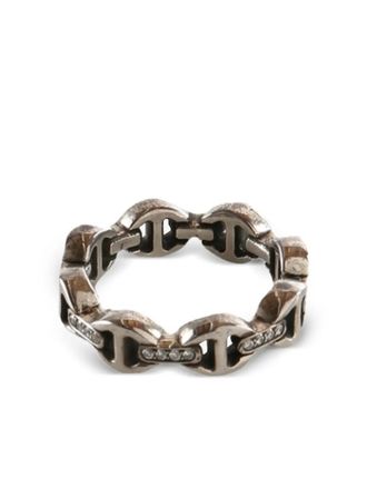 Hoorsenbuhs embellished ring - women - Sterling Silver/Diamond - 5