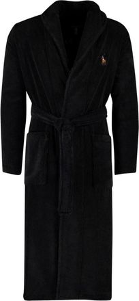 Polo Ralph Lauren Nachtkleding, Heren, Zwart, XL, Katoen, Cotton Robe
