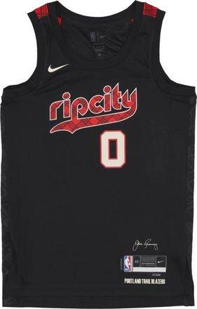 Nike City Edition Swingman Jersey Damian Lillard - Heren - Fitness - Zwart - 2XL - Polyester - Fitness