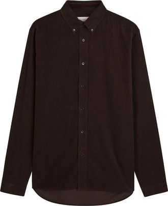 Oliver Spencer Brook Corduroy Shirt - Brown - 42 (C16.5 / XL)