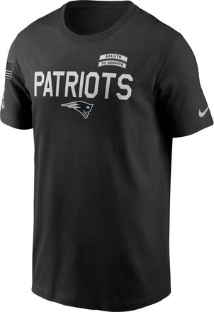 Nike New England Patriots Salute to Service Sideline Nike Mens Dri-FIT NFL T-Shirt in Black | 02ET00AA2L-NKC