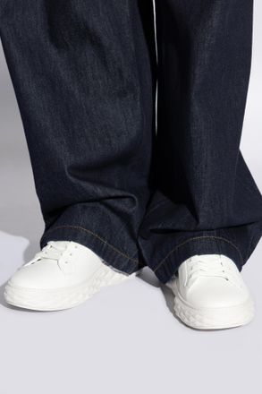 Jimmy Choo London Diamond Sneakers, Mens, White