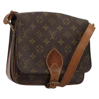 Louis Vuitton Pre-owned Cross Body Bags, female, Brown, Size: ONE SIZE Pre-owned Cartouchiere MM Shoulder Bag