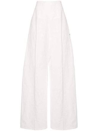 Sportmax Linen And Cotton Blend Trousers