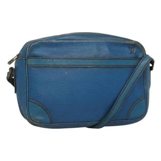 Louis Vuitton Tweedehands leren Louis Vuitton tassen - Dames - Pre-owned - Blauw - Maat: ONE Size Leer
