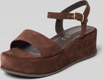 Tamaris Tamaris Sandaletten aus echtem Leder in Dunkelbraun, Gr&ouml;&szlig;e 36