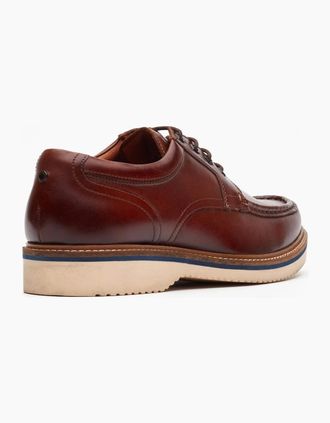 base Mens Base London Langdon Leather Mens Tan Boat Shoes - Brown - Size: 11