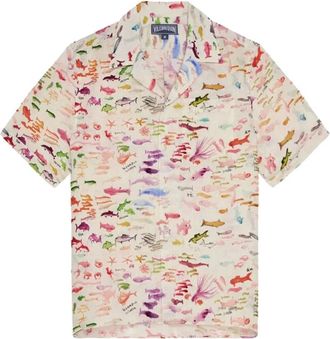 Vilebrequin Shirts - Heren - Korte mouwen Overhemden - Veelkleurig - XL - Linnen - Overhemden