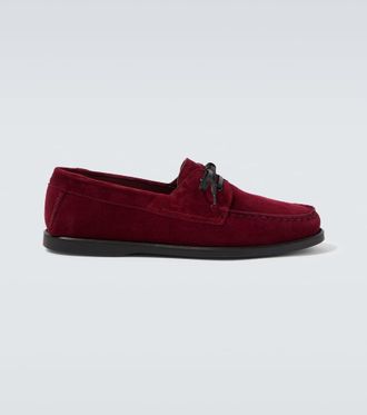Saman Amel City Moc suede boat shoes