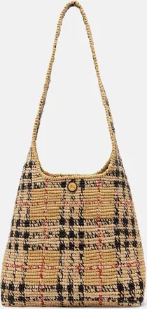 Burberry Shopper Burberry Check Medium in rafia