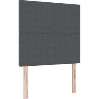 vidaXL LED Headboard with LED Strip Lights Dark grey 90 cm Fabric vidaXL